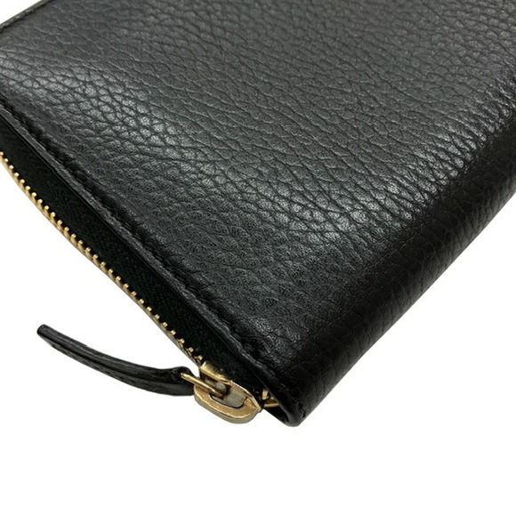 GUCCI Interlocking GG Round Long Wallet Black Leather - Picture 4 of 8